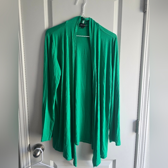 B&B USA Kelly Green Open Front Cardigan - Picture 1 of 1